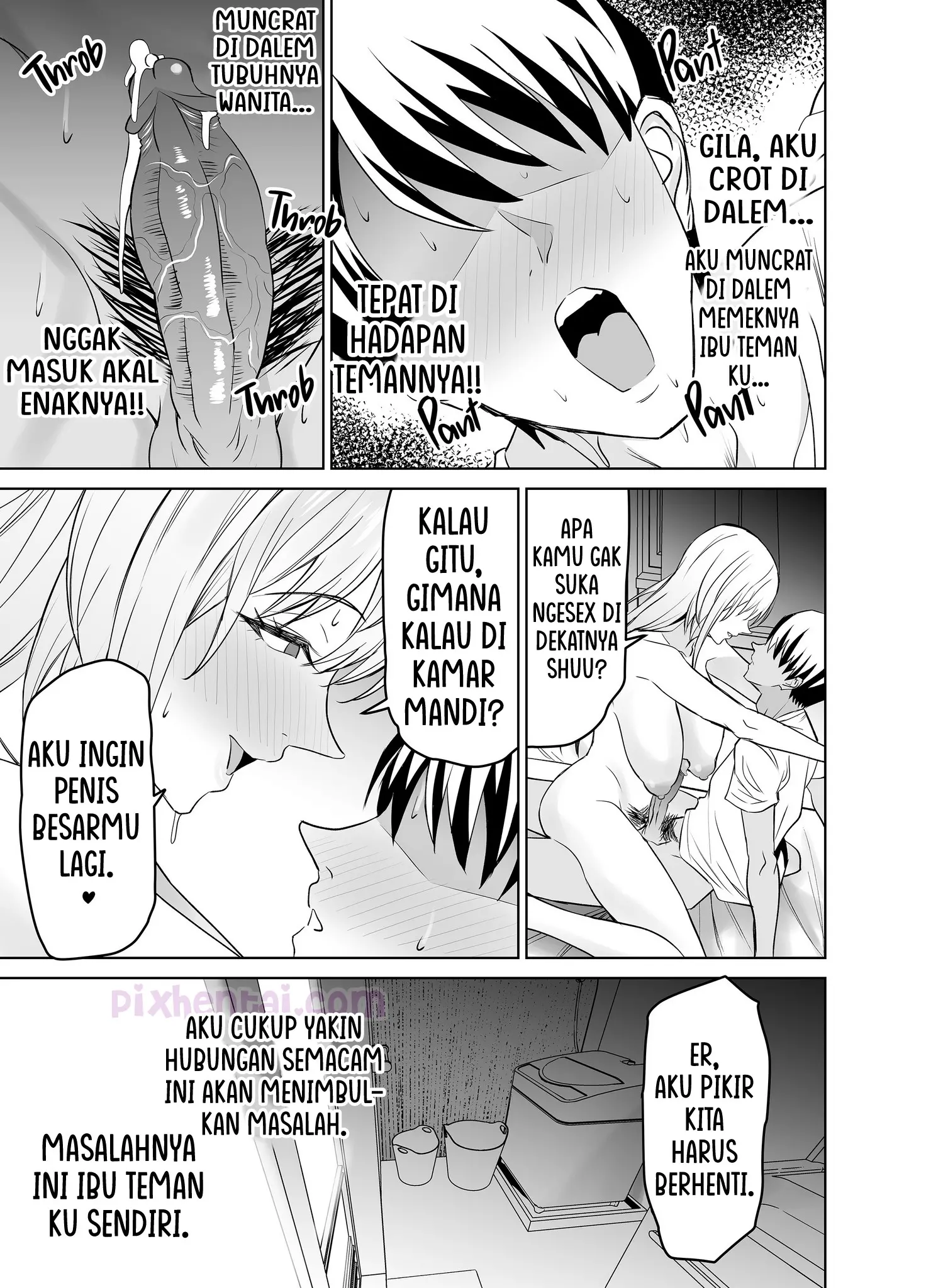 Komik hentai xxx manga sex bokep Tomodachi no Gal Mama Batsu Ichi Bakunyuu wa Musuko ni Kakurete Ore no Dekachin wo Kuimakuru 46